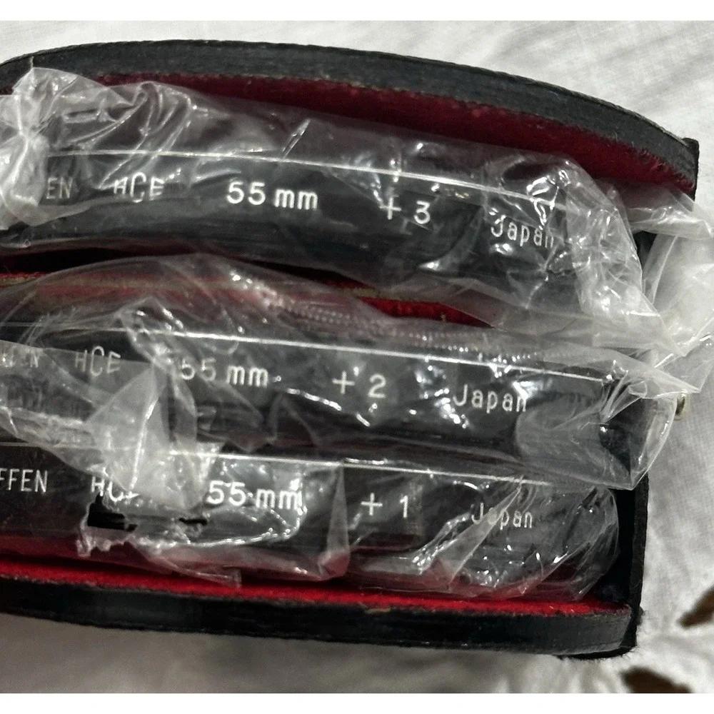 Tiffen HCE 55mm Close Up Lens Set for +1 +2 +3 In Carrying Case ~ NEW